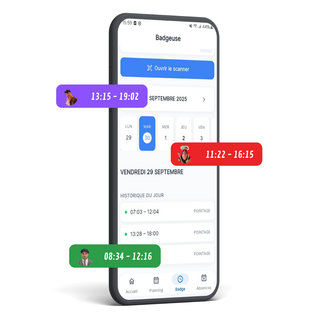 Pointage simple et rapide